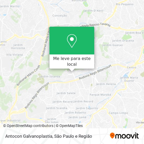Antocon Galvanoplastia mapa