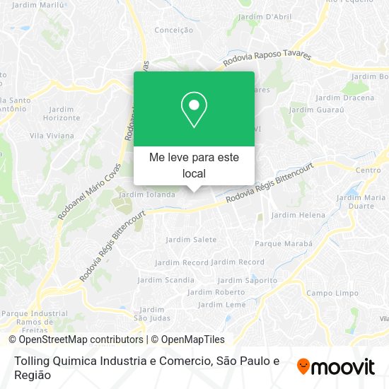 Tolling Quimica Industria e Comercio mapa