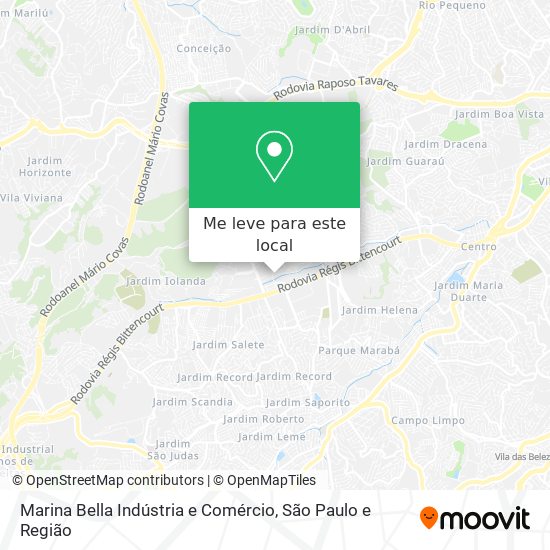 Marina Bella Indústria e Comércio mapa