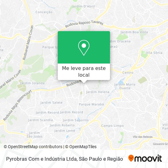 Pyrobras Com e Indústria Ltda mapa