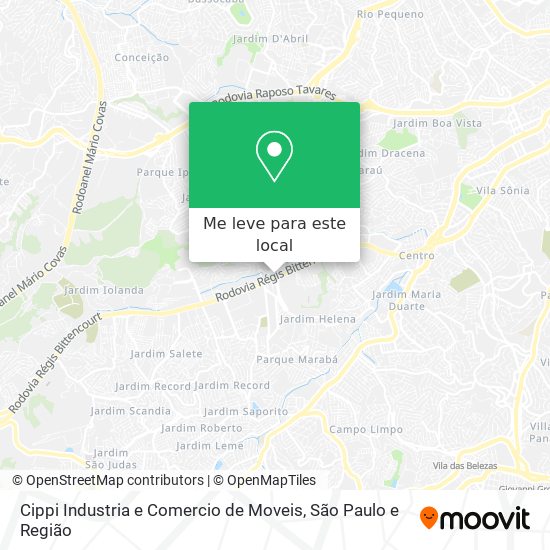 Cippi Industria e Comercio de Moveis mapa