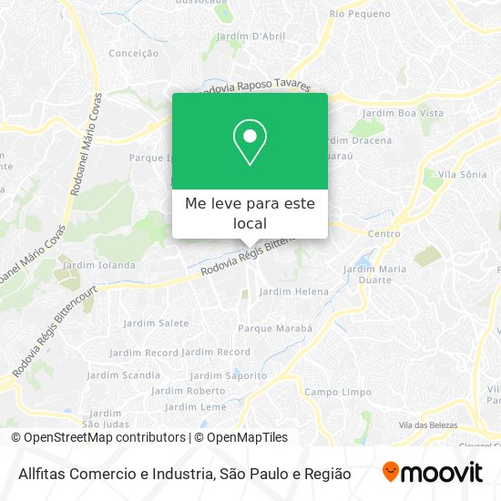 Allfitas Comercio e Industria mapa