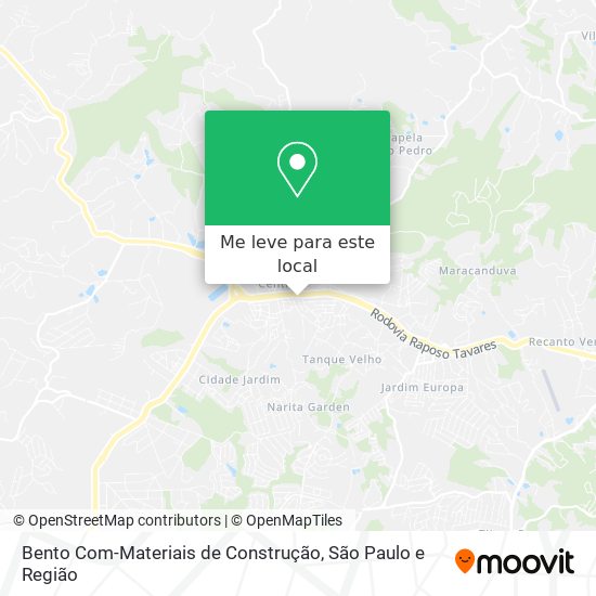 Bento Com-Materiais de Construção mapa