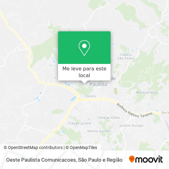 Oeste Paulista Comunicacoes mapa