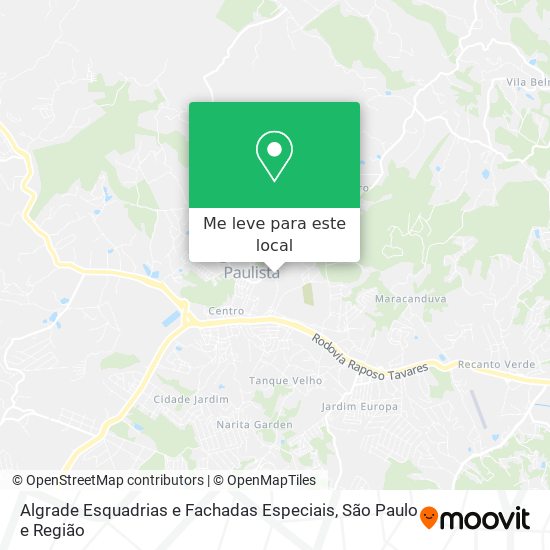 Algrade Esquadrias e Fachadas Especiais mapa