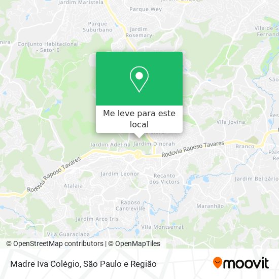 Madre Iva Colégio mapa