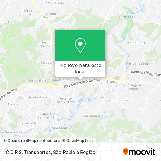 C.O.R.S. Transportes mapa