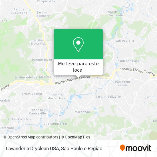 Lavanderia Dryclean USA mapa