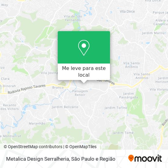 Metalica Design Serralheria mapa