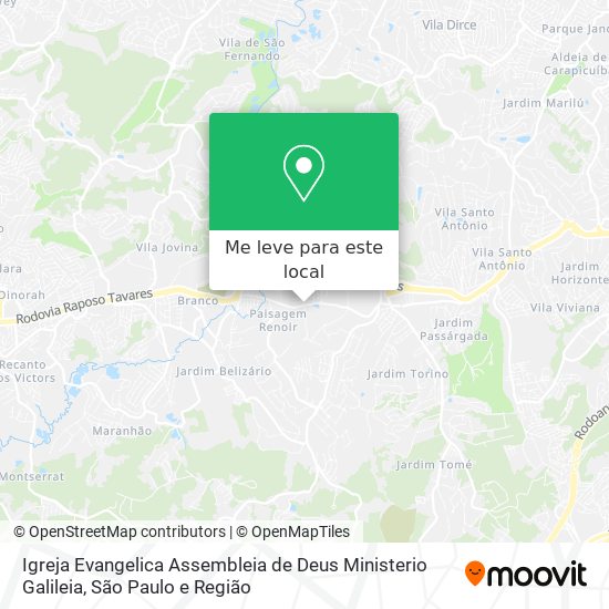 Igreja Evangelica Assembleia de Deus Ministerio Galileia mapa