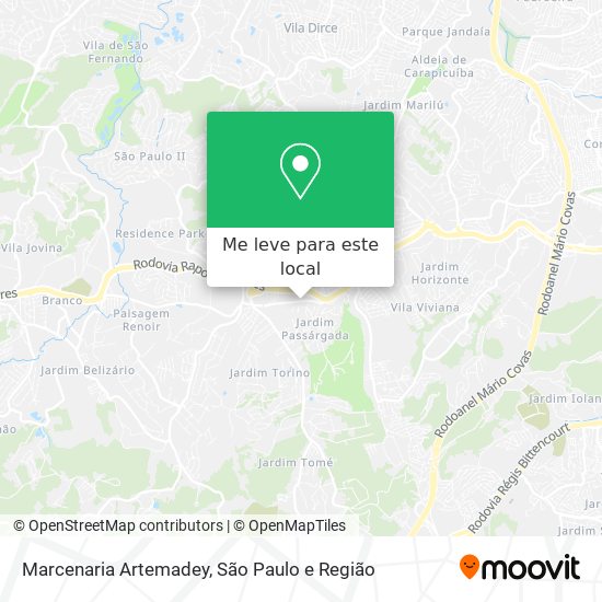 Marcenaria Artemadey mapa