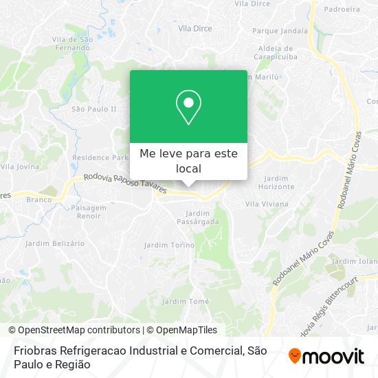 Friobras Refrigeracao Industrial e Comercial mapa