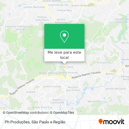 Ph Produções mapa