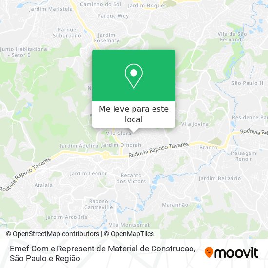 Emef Com e Represent de Material de Construcao mapa