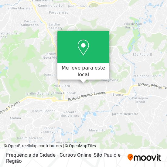 Frequência da Cidade - Cursos Online mapa