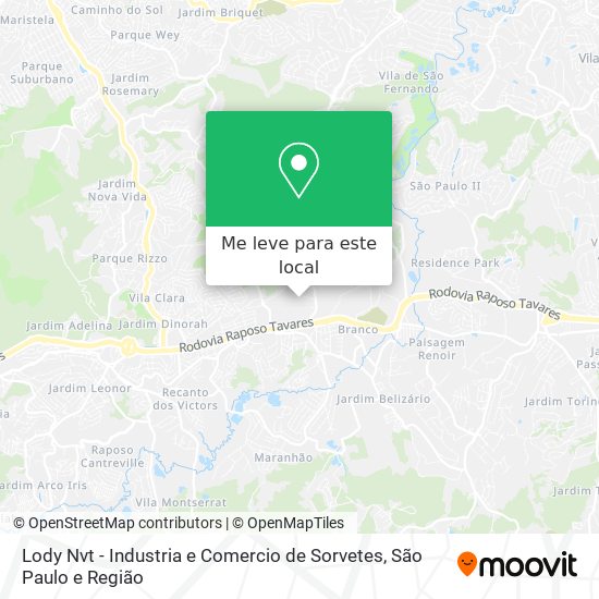 Lody Nvt - Industria e Comercio de Sorvetes mapa