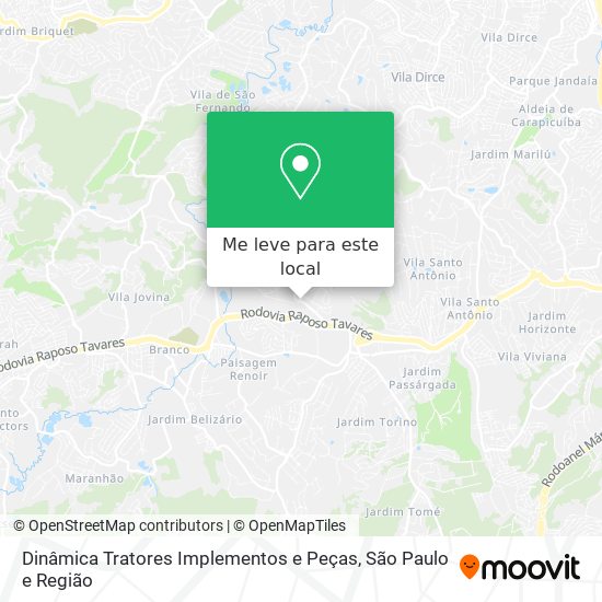 Dinâmica Tratores Implementos e Peças mapa