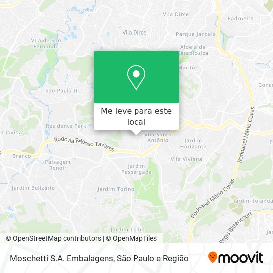 Moschetti S.A. Embalagens mapa