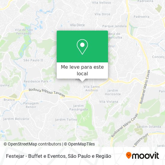 Festejar - Buffet e Eventos mapa