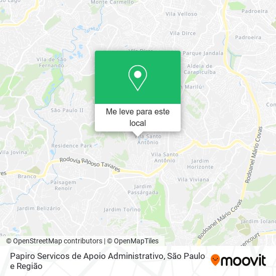 Papiro Servicos de Apoio Administrativo mapa