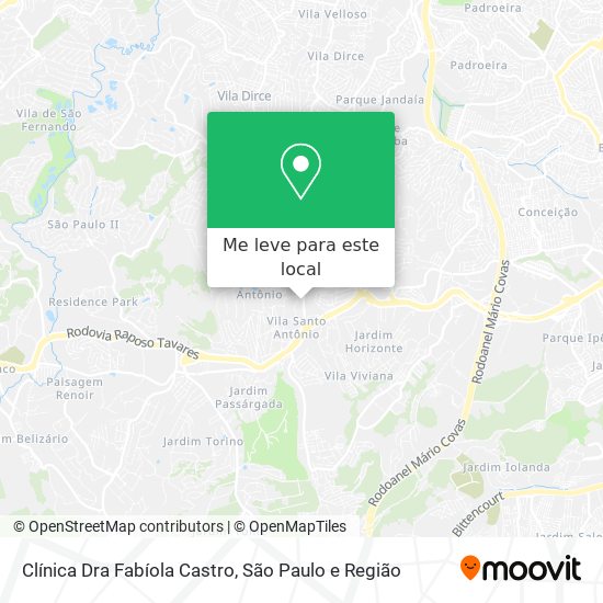 Clínica Dra Fabíola Castro mapa