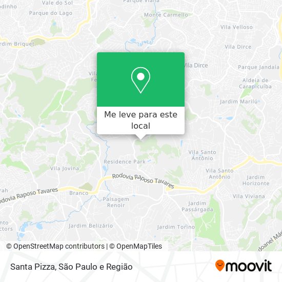 Santa Pizza mapa