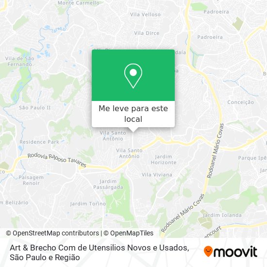 Art & Brecho Com de Utensilios Novos e Usados mapa