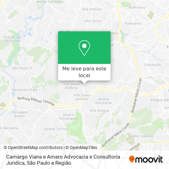 Camargo Viana e Amaro Advocacia e Consultoria Juridica mapa