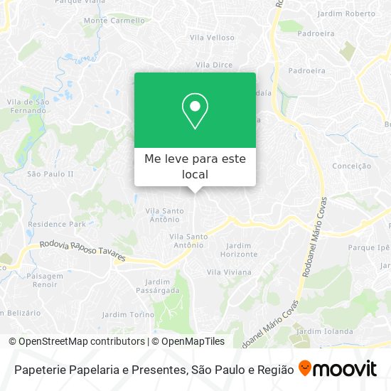 Papeterie Papelaria e Presentes mapa