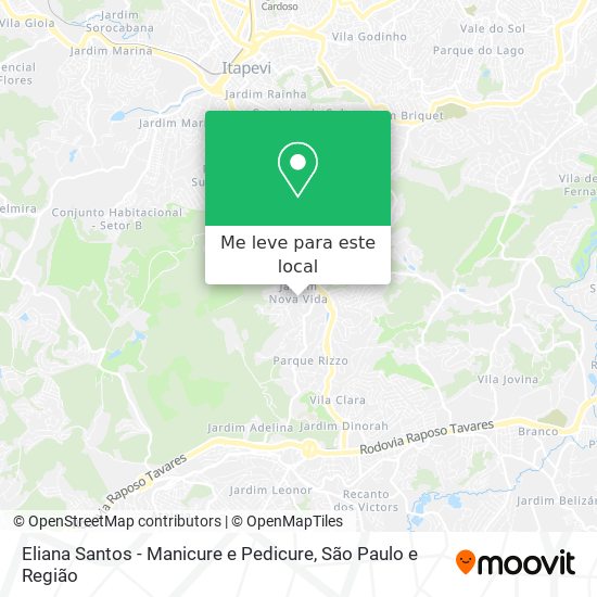 Eliana Santos - Manicure e Pedicure mapa