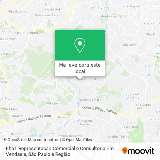 Ehb1 Representacao Comercial e Consultoria Em Vendas e mapa