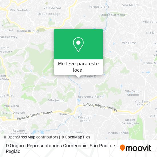 D.Ongaro Representacoes Comerciais mapa