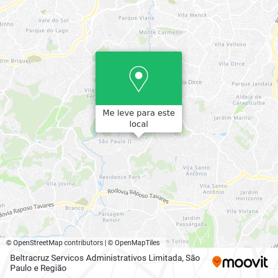 Beltracruz Servicos Administrativos Limitada mapa