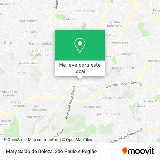 Mary Salão de Beleza mapa