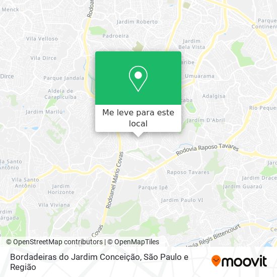 Bordadeiras do Jardim Conceição mapa