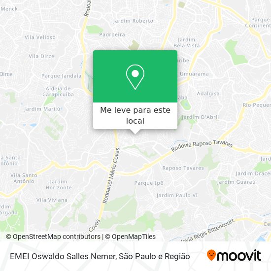 EMEI Oswaldo Salles Nemer mapa