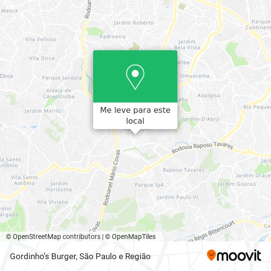 Gordinho's Burger mapa