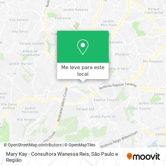 Mary Kay - Consultora Wanessa Reis mapa
