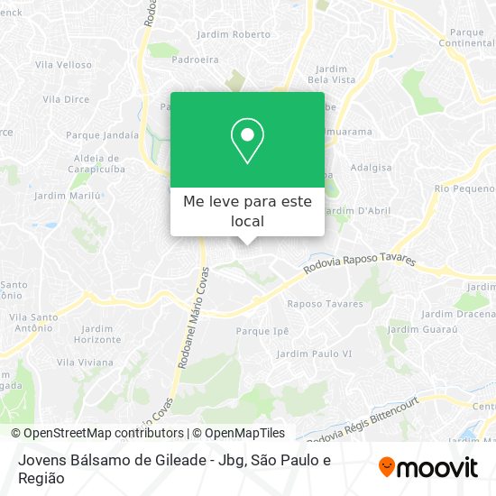 Jovens Bálsamo de Gileade - Jbg mapa