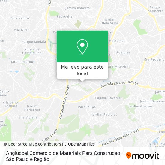 Angluccel Comercio de Materiais Para Construcao mapa