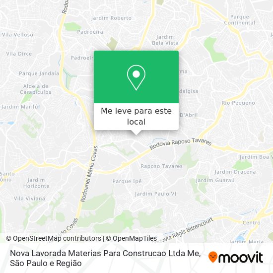 Nova Lavorada Materias Para Construcao Ltda Me mapa