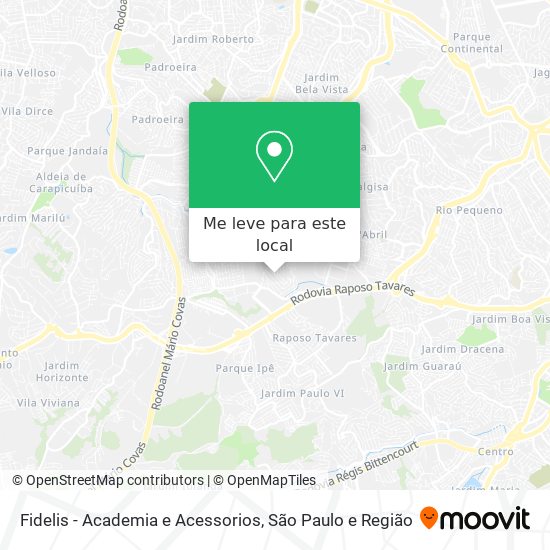Fidelis - Academia e Acessorios mapa