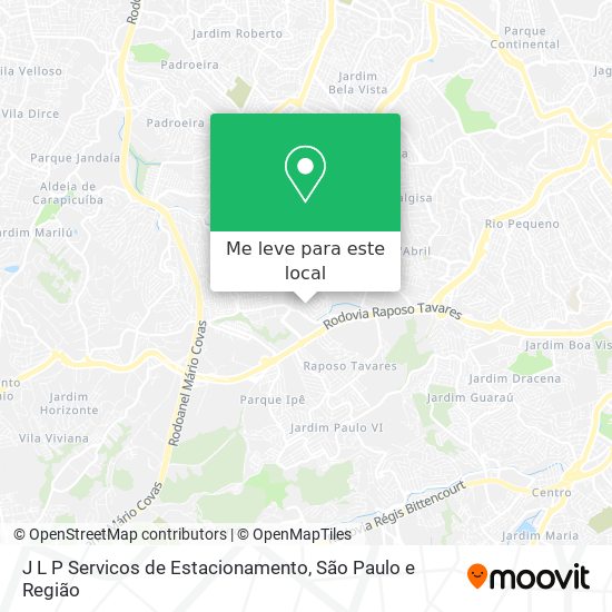 J L P Servicos de Estacionamento mapa