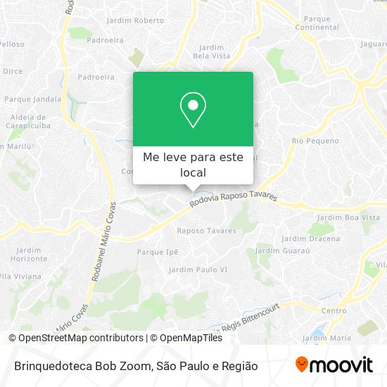 Brinquedoteca Bob Zoom mapa
