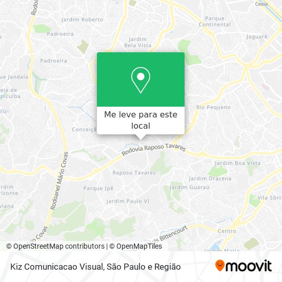 Kiz Comunicacao Visual mapa