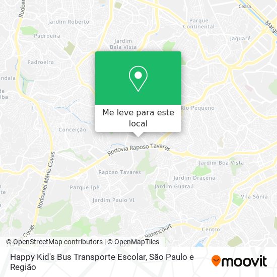 Happy Kid's Bus Transporte Escolar mapa