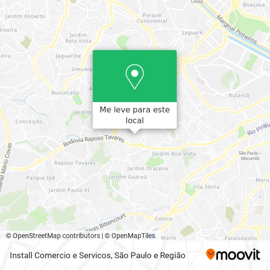 Install Comercio e Servicos mapa