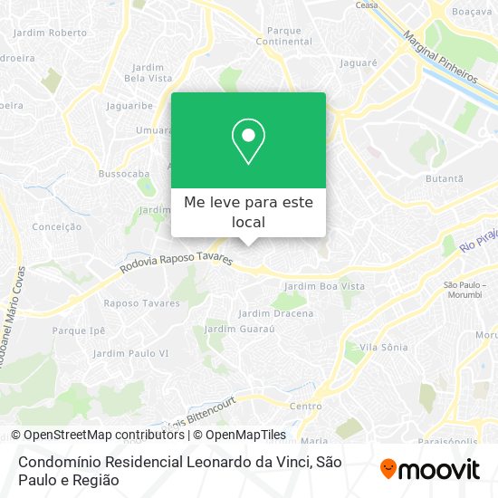 Condomínio Residencial Leonardo da Vinci mapa