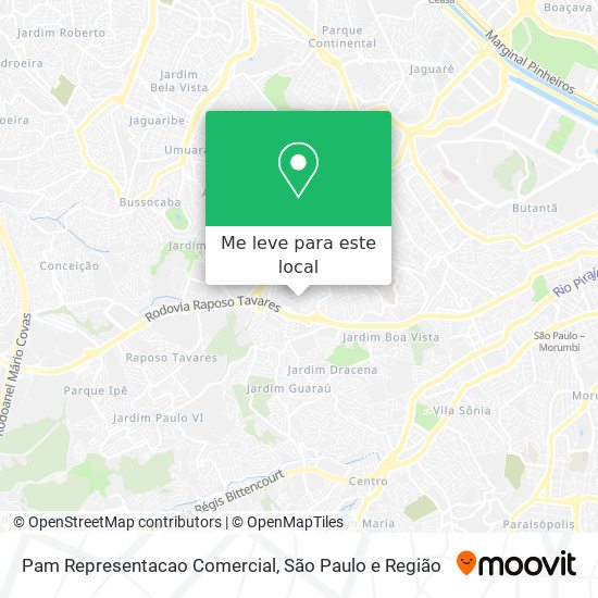 Pam Representacao Comercial mapa