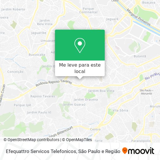 Efequattro Servicos Telefonicos mapa